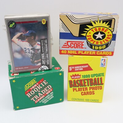 90-91 Score NHL Superstar Fleer NBA Update Score Rookie Traded MLB Classic Draft