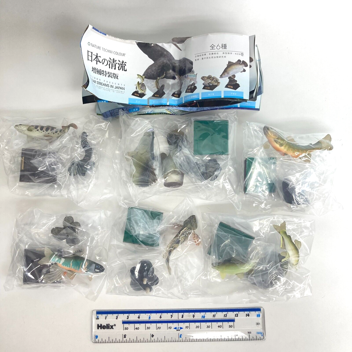 Nature Techni Colour Mini Figure Clear Streams in Japan Set of 6