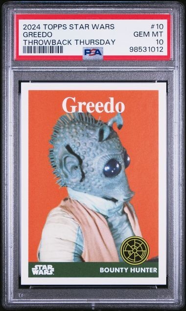 2024 Topps Star Wars Throwback Thursday Greedo PSA 10 Gem Mint