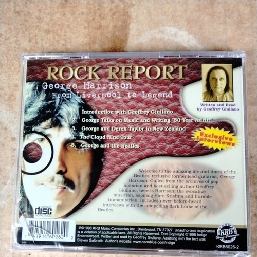 CD ROCK REPORT: George Harrison From Liverpool Brand New / Factory Sealed - Picture 2 of 4