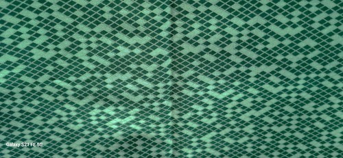 KATIE MILLER FOR Connecting Threads WRAP IT UP GREEN Fabric Size W 34" X 1 yd.8" - Picture 2 of 4