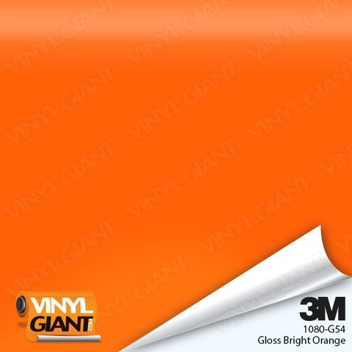 3M-1080-G54-GLOSS-BRIGHT-ORANGE-Vinyl-Vehicle-Car-Wrap-Trim-Film-Sheet-Roll
