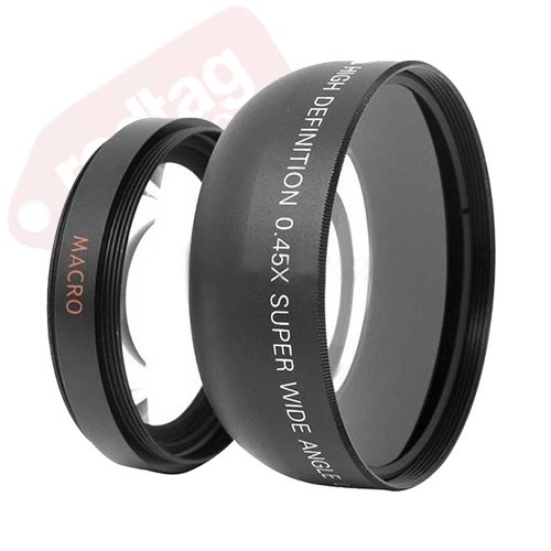 52MM 0.43X Wide Angle 2.2X Telephoto Lens for Nikon D5100 D5000