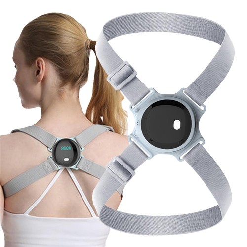 Smart Back Brace Posture Corrector Shoulder Clavicle Yoga Strap For ...