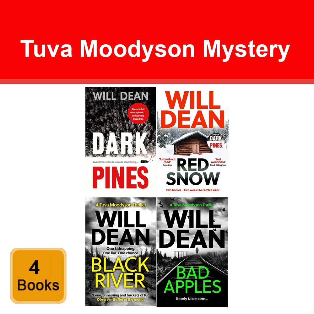 Tuva Moodyson Mystery Series 4 Books Collection Set by Will Dean Pack Bad Apples