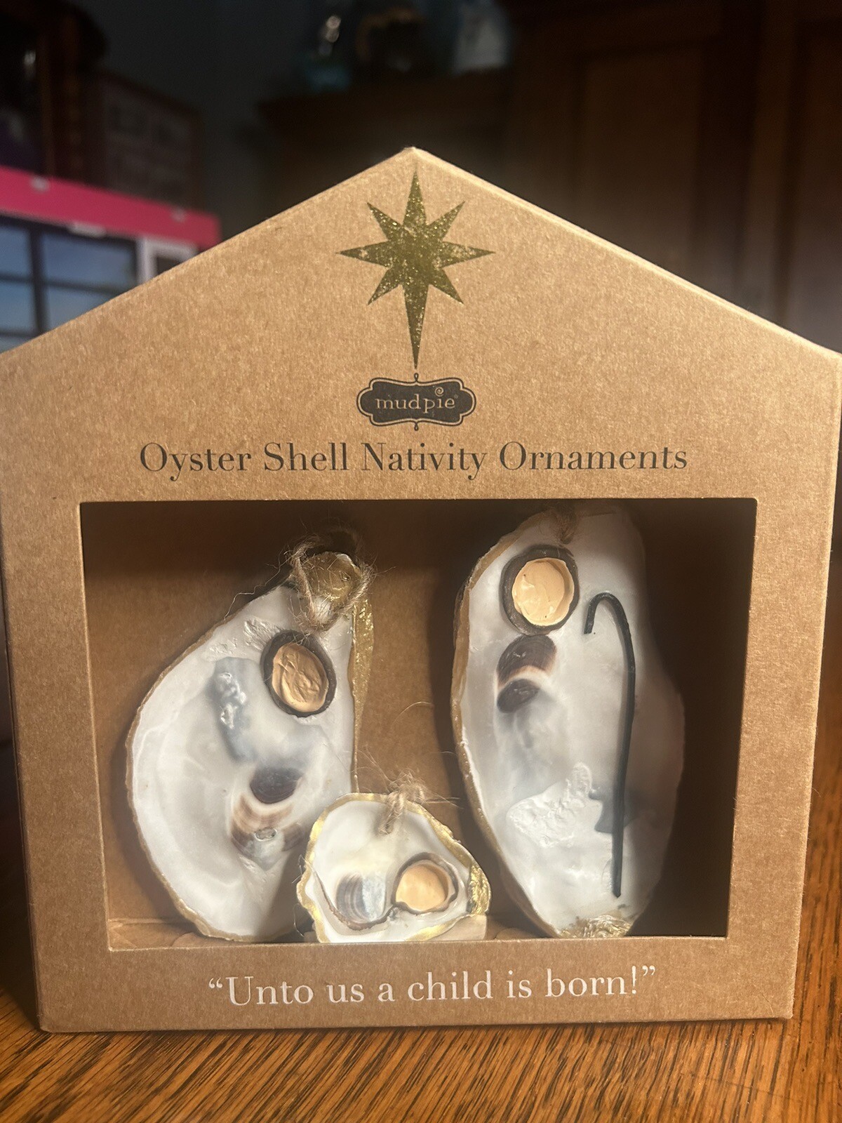 Mud Pie Oyster Shell Nativity Set Christmas New eBay