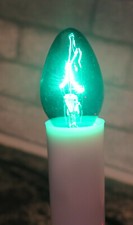 25 pack Green C-7 Christmas replacement Bulbs translucent GKI