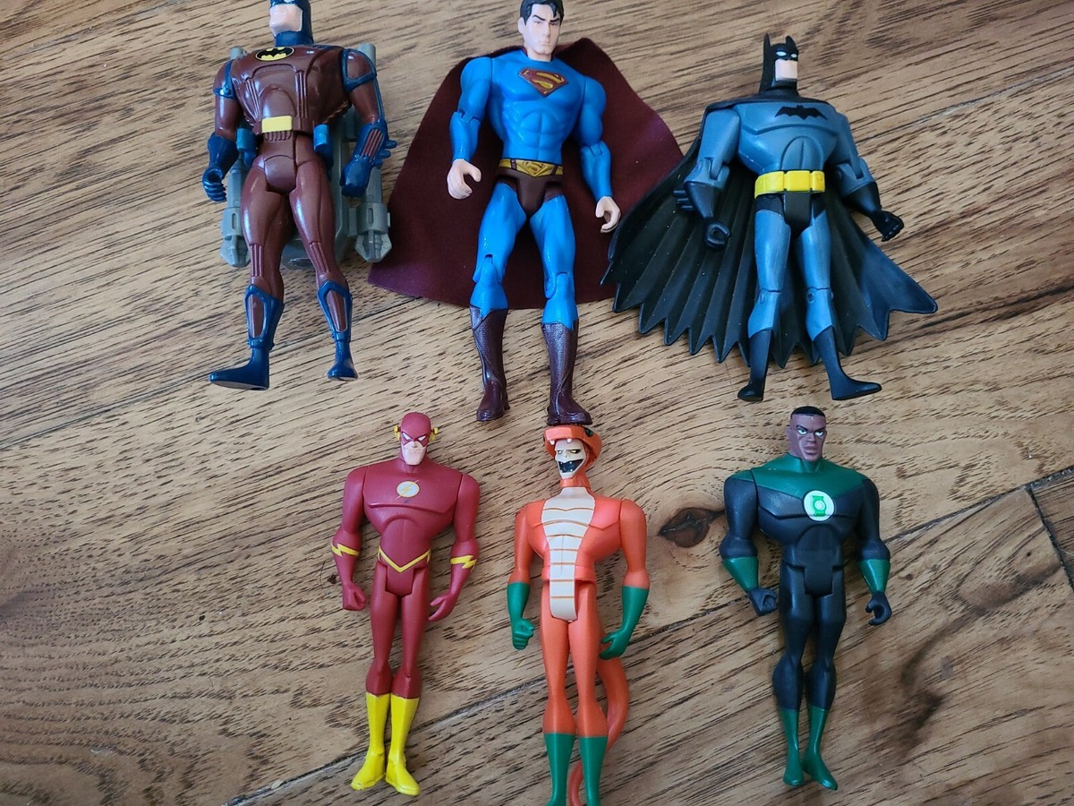 DC Universe Batman, Superman, Green Lantern, Flash action