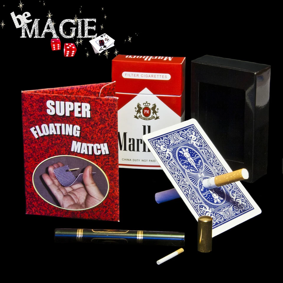 Lot 4 tours de magie - thème FUMEUR - cigarette - magie - Photo 1/1