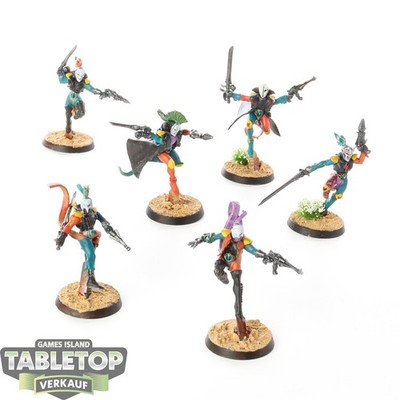Aeldari - 6 Harlequin Troupe - bemalt