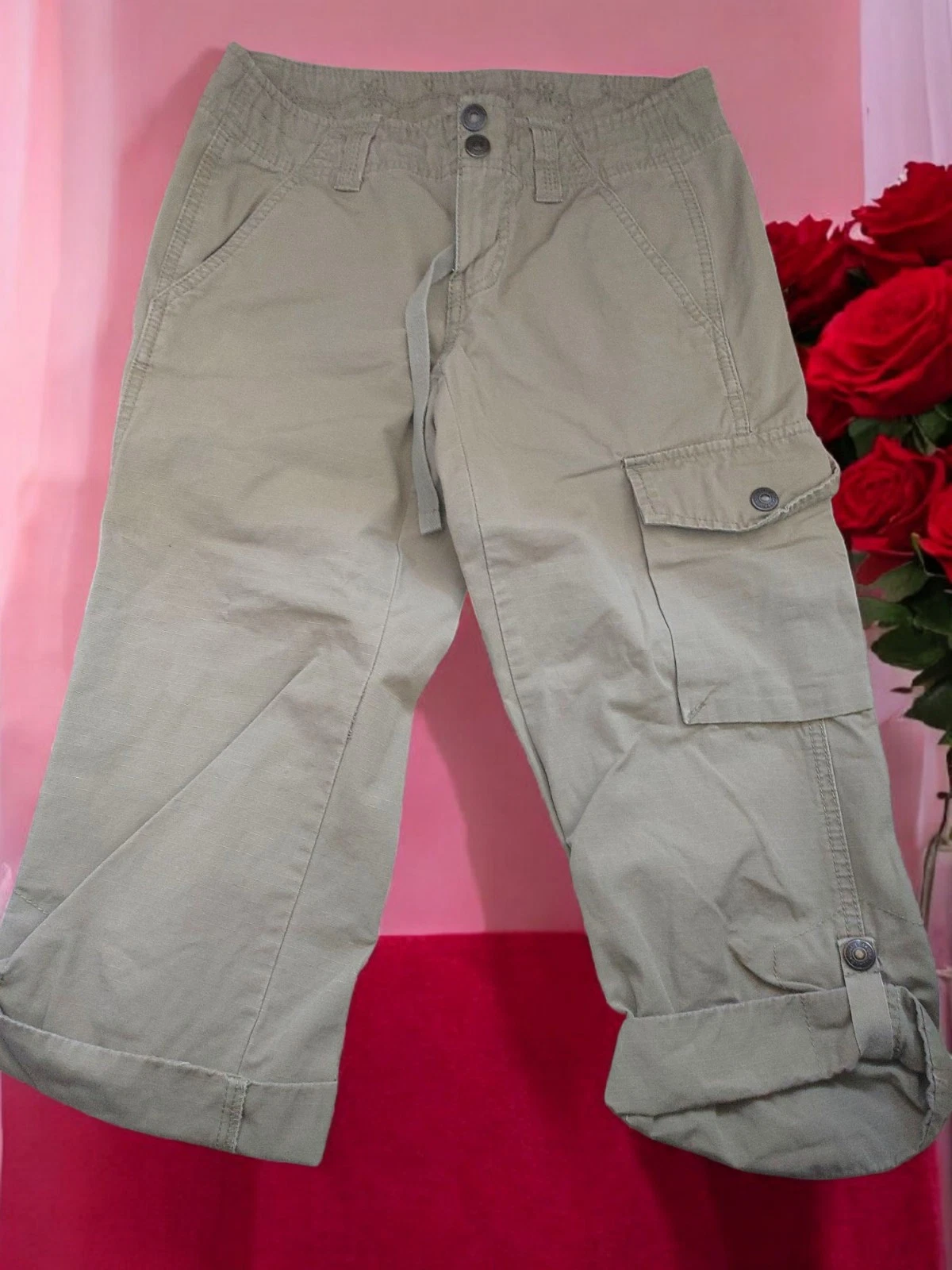 *0410 Gap Capri Cropped Pants Women 0