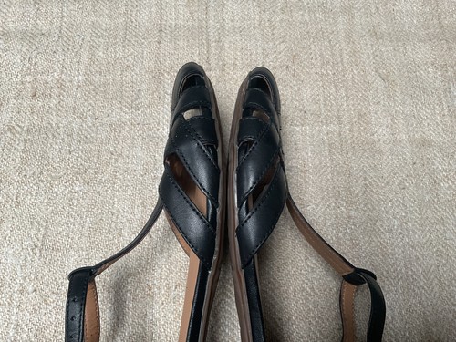 Clarks Artisan Black leather Henderson Luck t-bar shoes Sandals Size 5 UK 38 EU - Picture 18 of 21