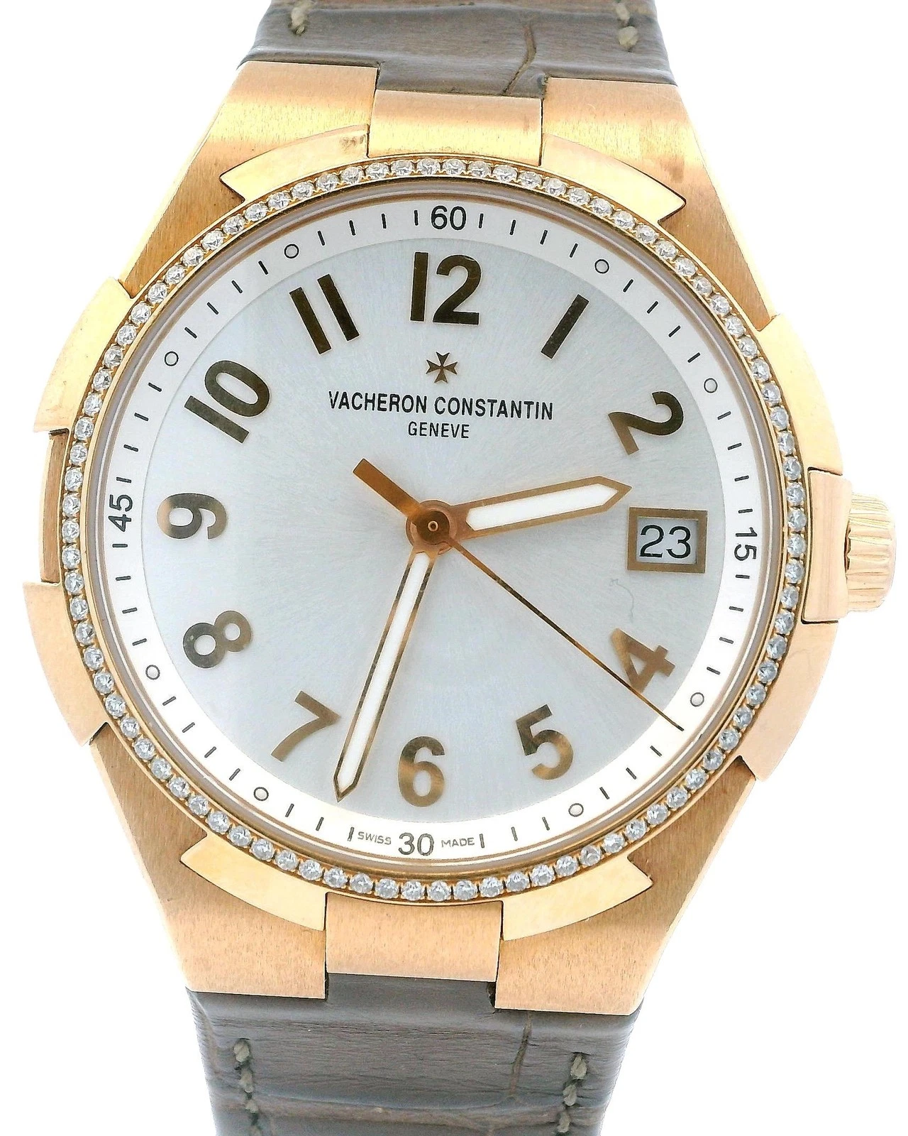 Vacheron Constantin — Vacheron Constantin 47560/000R Overseas Rose Gold Diamond Ladies Watch