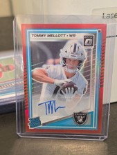 2025 Panini Donruss Optic Tommy Mellott Rated Rookie Auto Red Prizm /99 SSP (RC)