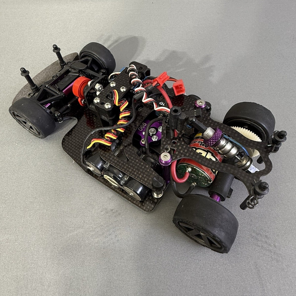Vintage HPI Micro RS4 1/18 Carbon Fiber Chassis #068 | eBay