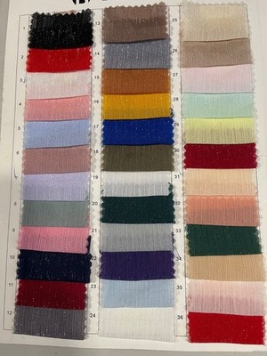 Crinkle Chiffon Stoff Lurex Glitzer Krepp Kleid Handarbeit 58'' breit fallend weich