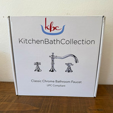 New open box KitchenBathCollection KBC Classic Chrome Bathroom Faucet Set