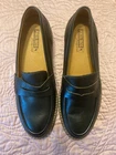 Pikolinos Aldaya Womens Penny Loafers Shoes Black Leather Slip On Size 7.5 EUC