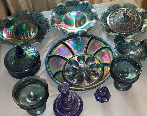 Vintage Indiana Glass 9 piece set
