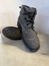 Dr Martens 939 Stonewashed Suede Lace-up Boot Cracked Effect Grey Size M 7 W 8