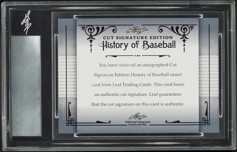 2014 Leaf History Of Baseball Cut Signature Tom Tresh hoja automática auténtica Foto 2 de 2