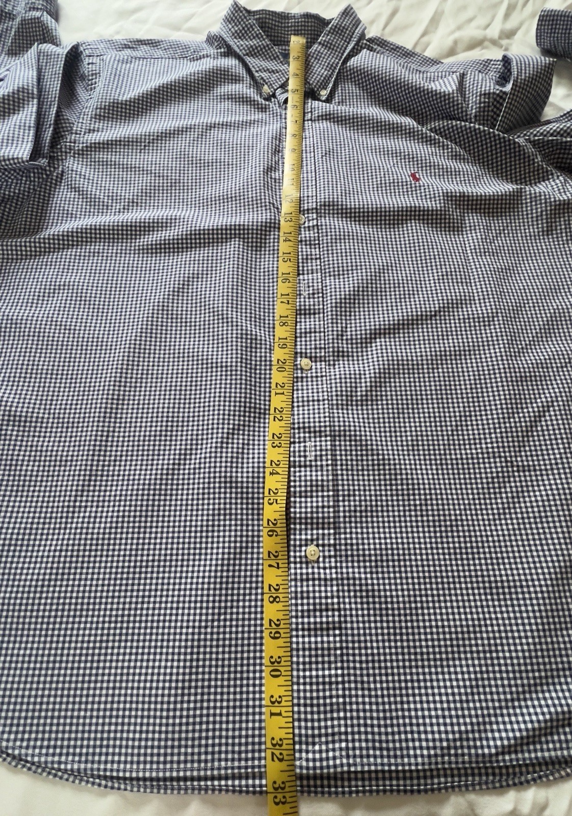 Ralph Lauren Men’s Blue And White Checkered Button Up Size 2XB thumbnail 9