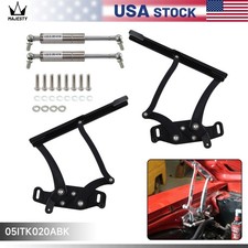 Billet Hood Hinge Kit Left Right Side For Chevy Camaro Firebird 67-69 Black