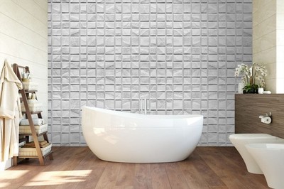 3D White Tile G7958 Wallpaper Wall Murals Removable Self-adhesive Honey