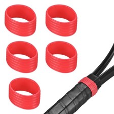 5-Pack Tennis Racket Silicone Rings Non-Slip Rubber Overgrip for Various Sports