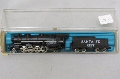 Rivarossi Spur N 2-8-2 Mikado Sante Fe Dampflok & Tender #9295 (RAR) | Zustand: Used