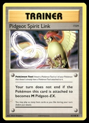 Pidgeot Spirit Link 81/108 Uncommon Evolutions Pokemon Near Mint