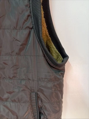 Authentic Cool Choice Mens 2XL Black Full Zip OutdoorPuffer Vest Sherpa Lined image 5