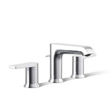 KOHLER 97093-4-CP Hint Widespread Bathroom Faucet with Pop-Up Drain Assembly...