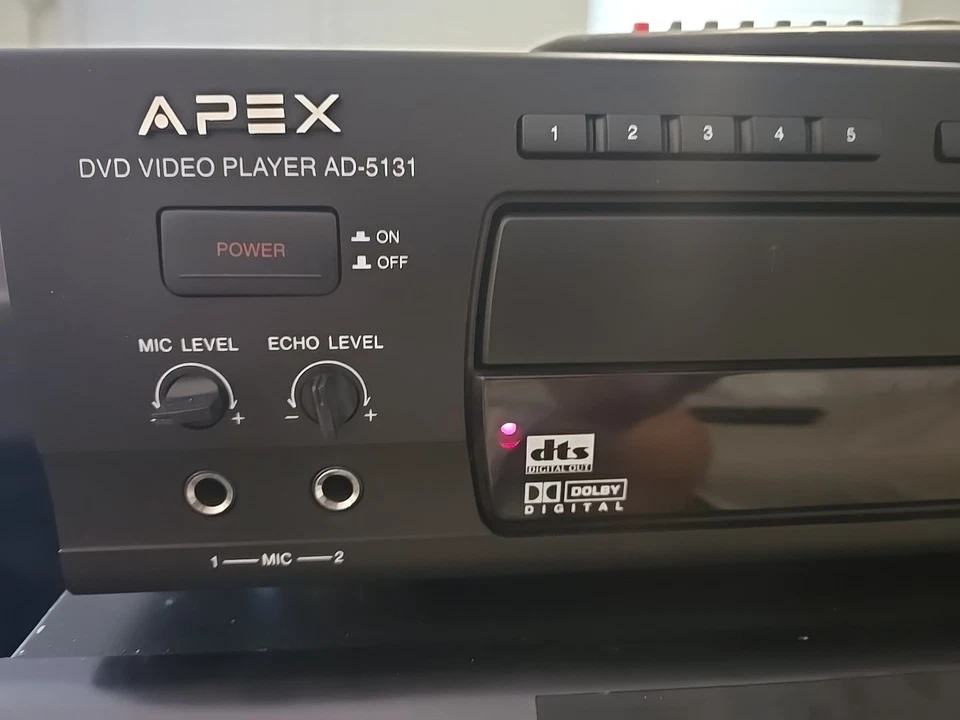 Reproductor de DVD/karaoke de video digital de 3 discos APEX AD-5131  Foto 3 de 4
