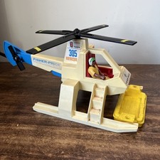 Vintage 1974 Fisher Price Adventure People AIR-SEA RESCUE COPTER 305 Hubschrauber