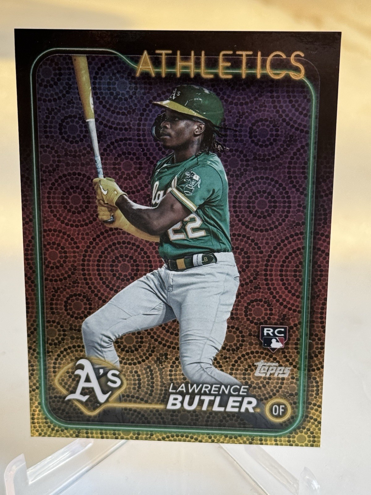 2024 Topps Series 2 Lawrence Butler Rookie RC Summer Holiday Foil #676 A's