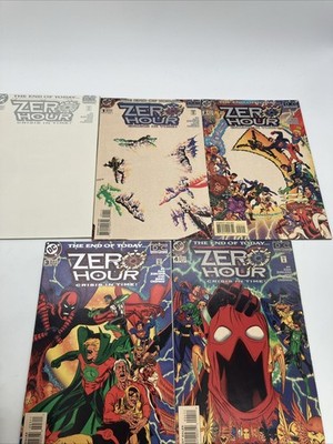 1994 ZERO HOUR: CRISIS IN TIME #0-4 Complete 5-part Series Ships Fast