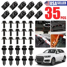 35PCS For Audi M6 Bolts & U-nut Clips Engine Under Cover Splash Shield Guard