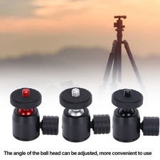 Mini Tripod Ball Head with 1/4 Inch Screw and Hot Shoe Mount Adapter