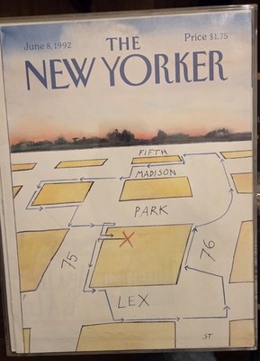 COVER  The New Yorker June 8 1992 New York Streets by Saul Steinberg  Protector