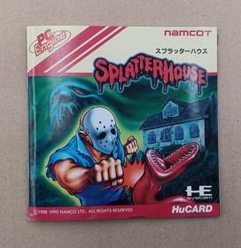Pc Engine Software Splatterhouse Namcot FJz26