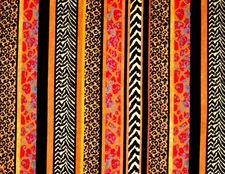 PREMIUM FABRIC - ALL OVER KENTE STRIPE - FROM MICHAEL MILLER - 1  1/3  YARDS