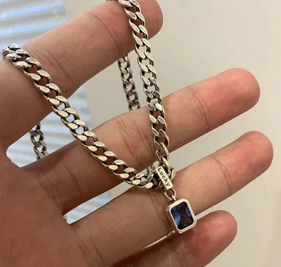 Edle 925 SILBER PANZER HALSKETTE Collier Choker Bead ANHÄNGER Charm massiv Ring - Bild 1 von 4