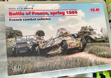 ICM Battle Of France, spring 1940 French Combat Vehicles Model