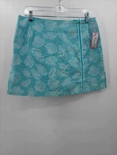 Pre-Owned Lilly Pulitzer Blue Size 10 Printed A-Line Mini Skirt