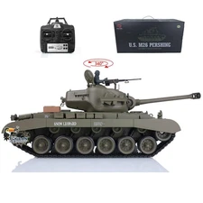 2.4Ghz Henglong 1/16 Scale 7.0 Plastic Ver M26 Pershing RTR RC Tank Model 3838