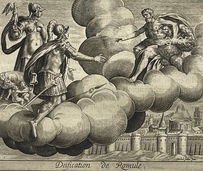 Rom Romulus Wird Ein Gott Auflage 1619 Italien