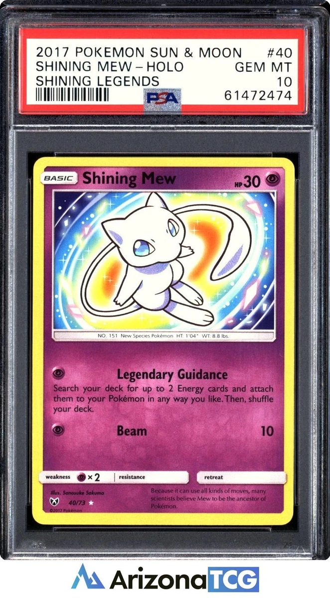 Mew Pokémon TCG Professional Sports Authenticator (PSA) Grade 10