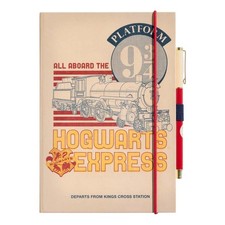 Cuaderno de Notas A5, Bolígrafo Harry Potter Plataforma 9 3/4 Hogwarts Express
