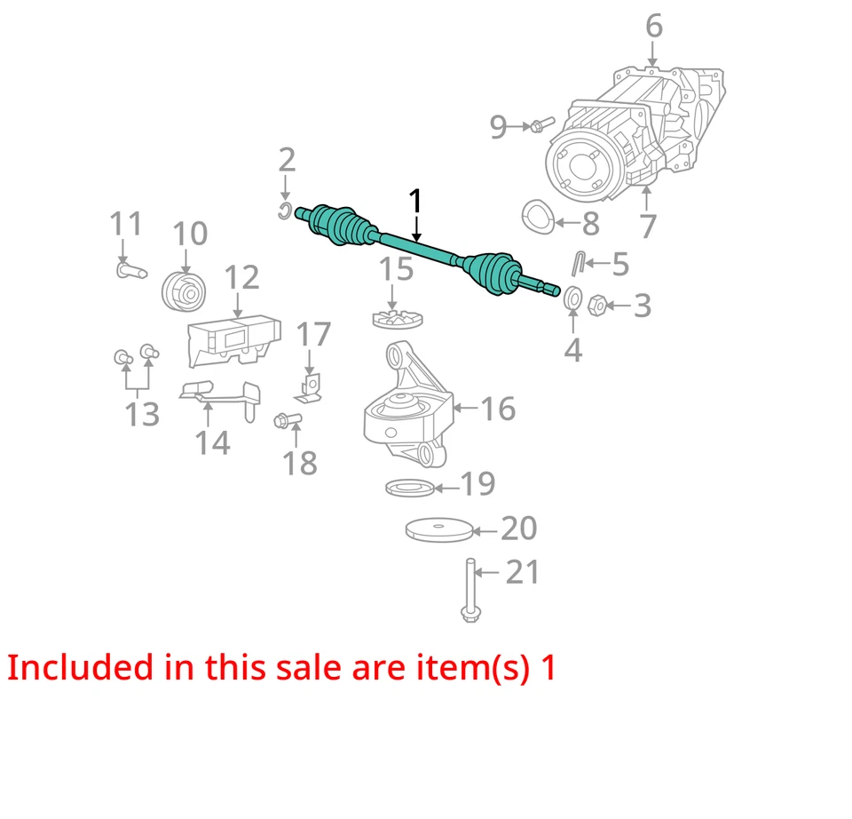 Dodge Caliber 2007-2009 eje eje conductor trasero CV C/V MHEXR Foto 2 de 3